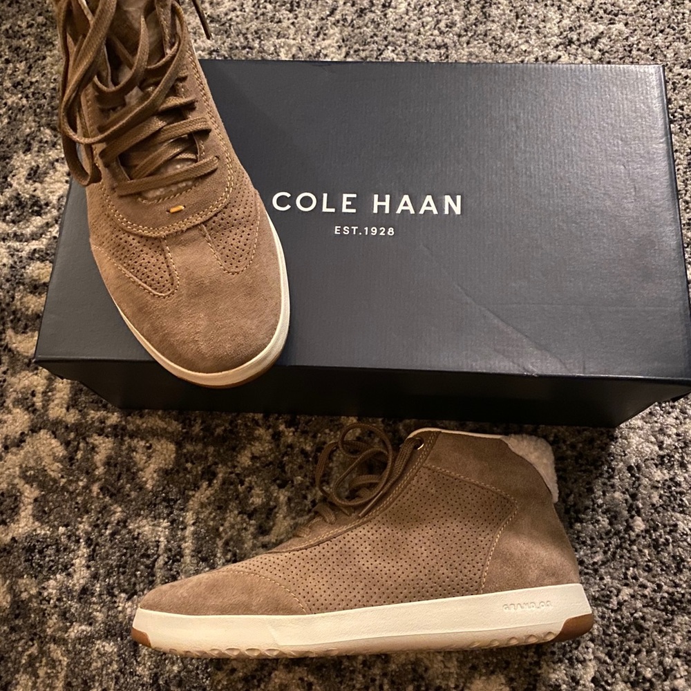 Cole Haan Grand Pro Hi 7.5 W10088 Suede